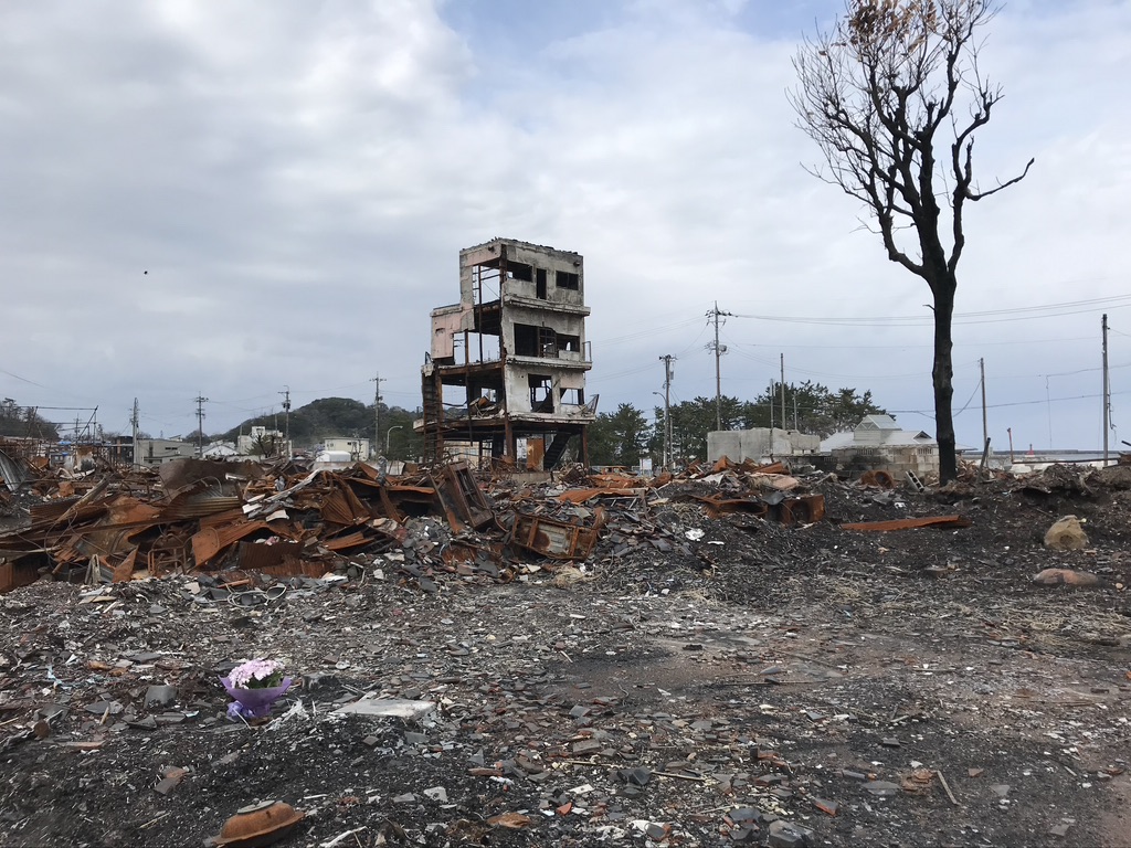図4　輪島市の延焼した輪島朝市